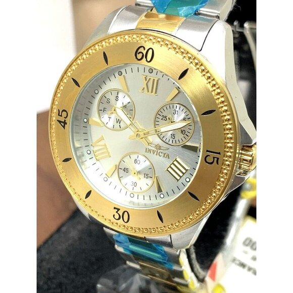 Invicta Women's Watch 21685 Angel Quartz Silver Dial Two Tone Stainless … - Picture 1 of 15